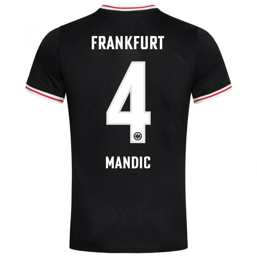 Niño Camiseta Kristian Mandic #4 Negro 2ª Equipación 2023/24 La Camisa Perú