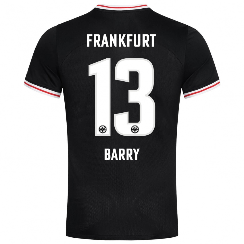 Niño Camiseta Jasha Barry #13 Negro 2ª Equipación 2023/24 La Camisa Perú