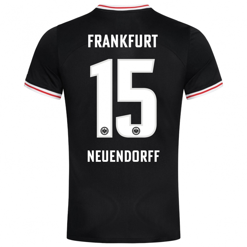 Niño Camiseta Nilo Neuendorff #15 Negro 2ª Equipación 2023/24 La Camisa Perú