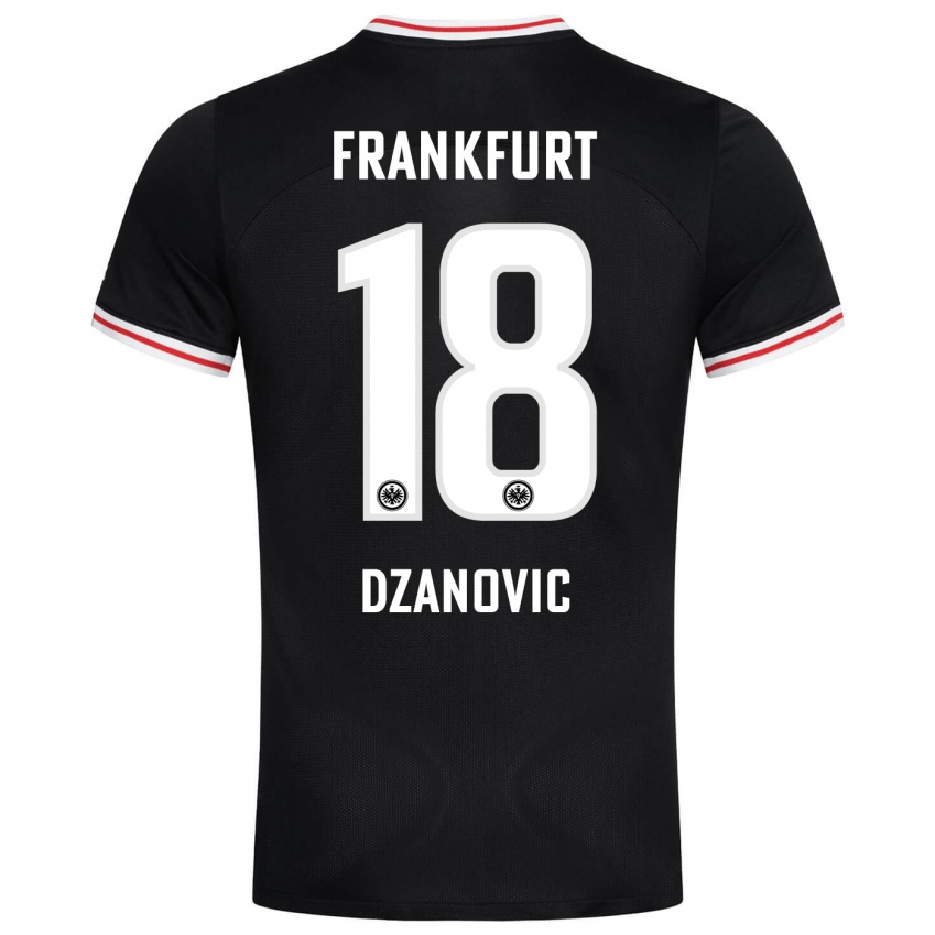 Niño Camiseta Benjamin Dzanovic #18 Negro 2ª Equipación 2023/24 La Camisa Perú