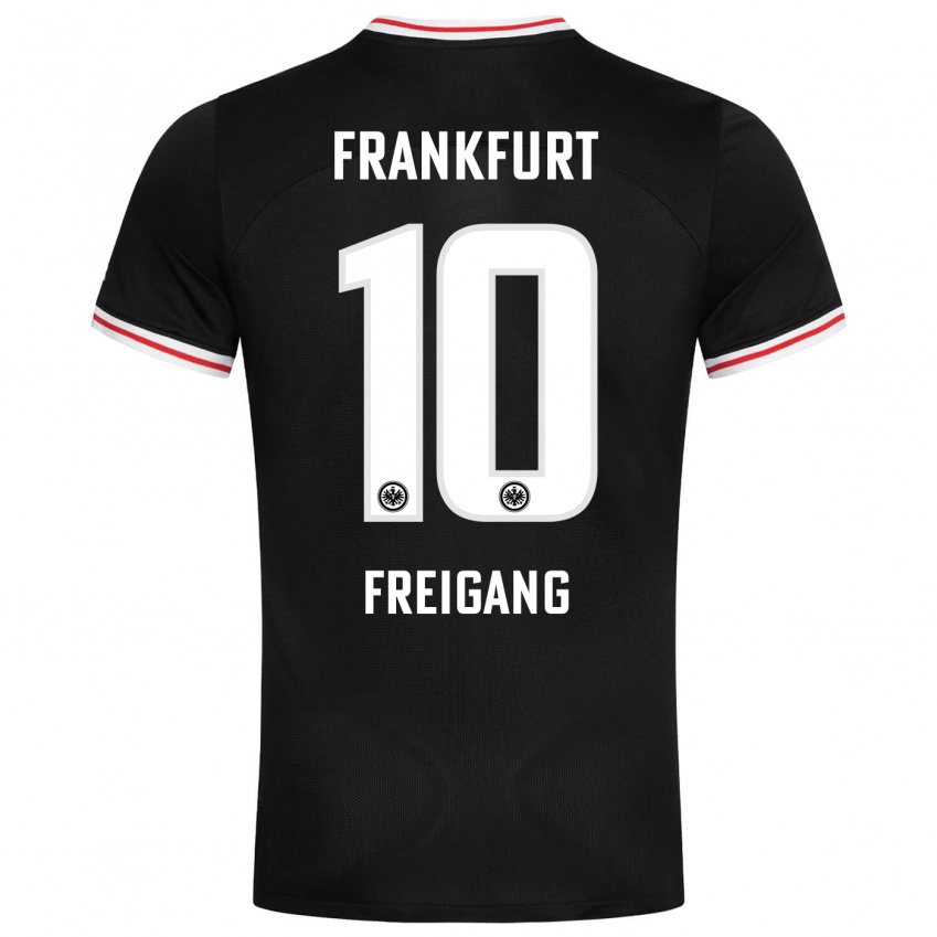 Niño Camiseta Laura Freigang #10 Negro 2ª Equipación 2023/24 La Camisa Perú