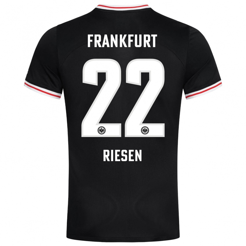 Niño Camiseta Nadine Riesen #22 Negro 2ª Equipación 2023/24 La Camisa Perú