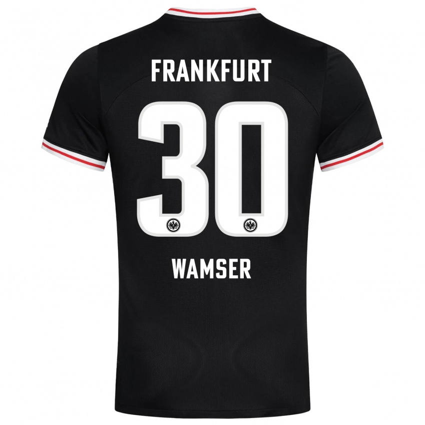 Niño Camiseta Carlotta Wamser #30 Negro 2ª Equipación 2023/24 La Camisa Perú