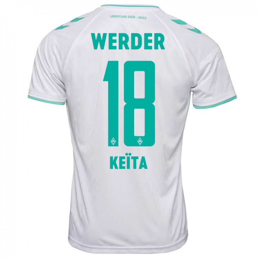 Niño Camiseta Naby Keïta #18 Blanco 2ª Equipación 2023/24 La Camisa Perú