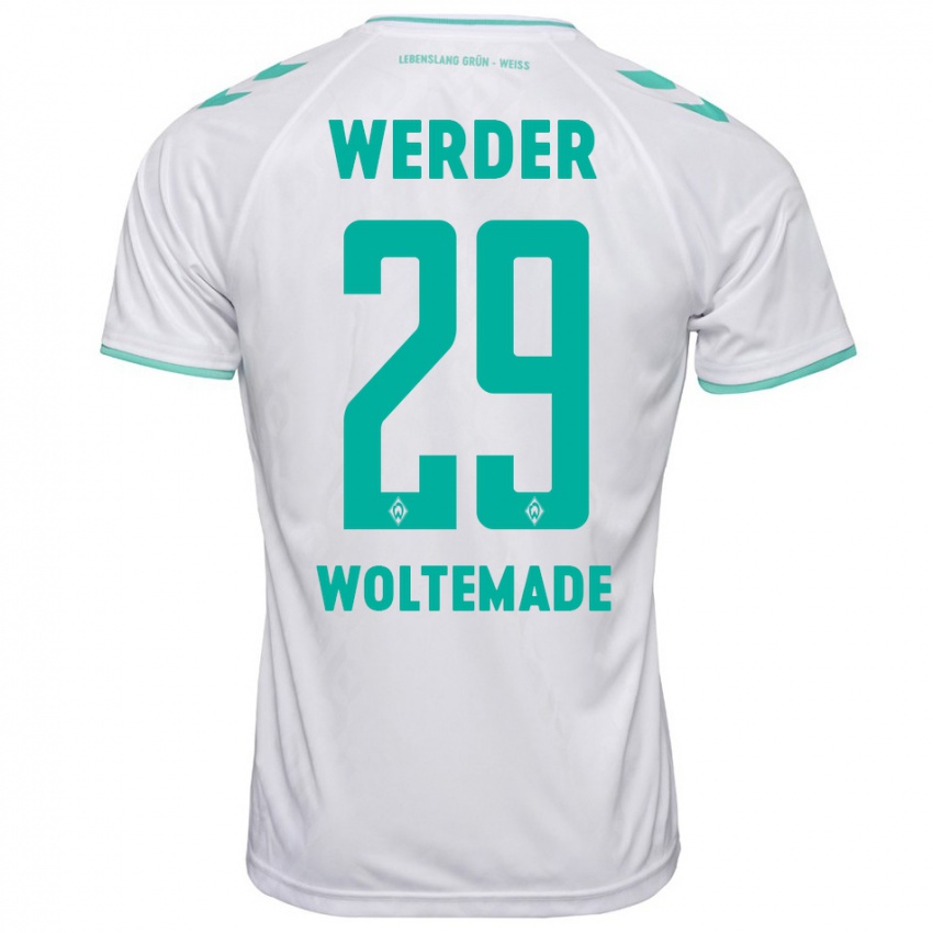 Niño Camiseta Nick Woltemade #29 Blanco 2ª Equipación 2023/24 La Camisa Perú