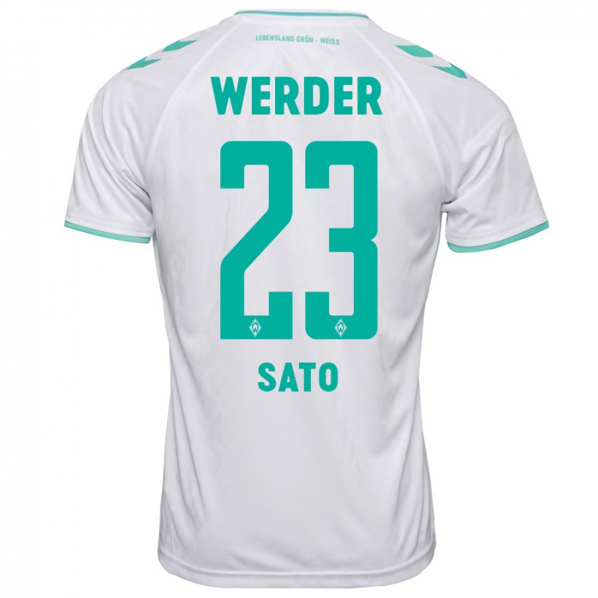 Niño Camiseta Kein Sato #23 Blanco 2ª Equipación 2023/24 La Camisa Perú