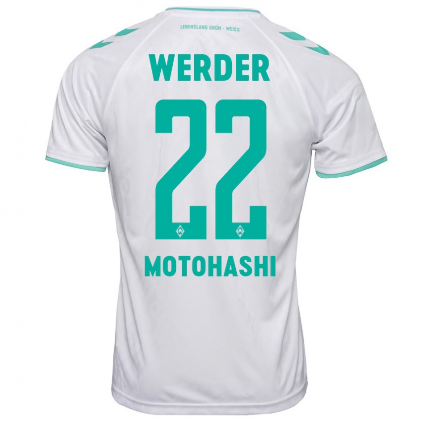 Niño Camiseta Yuzuki Motohashi #22 Blanco 2ª Equipación 2023/24 La Camisa Perú