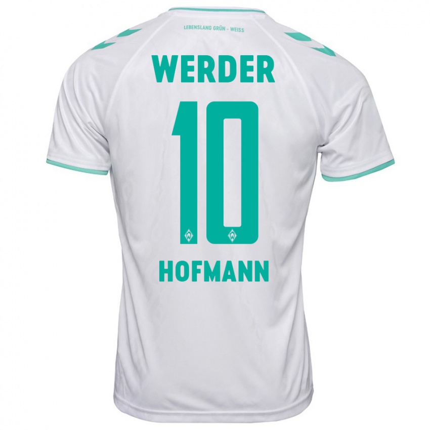 Niño Camiseta Justin Hofmann #10 Blanco 2ª Equipación 2023/24 La Camisa Perú