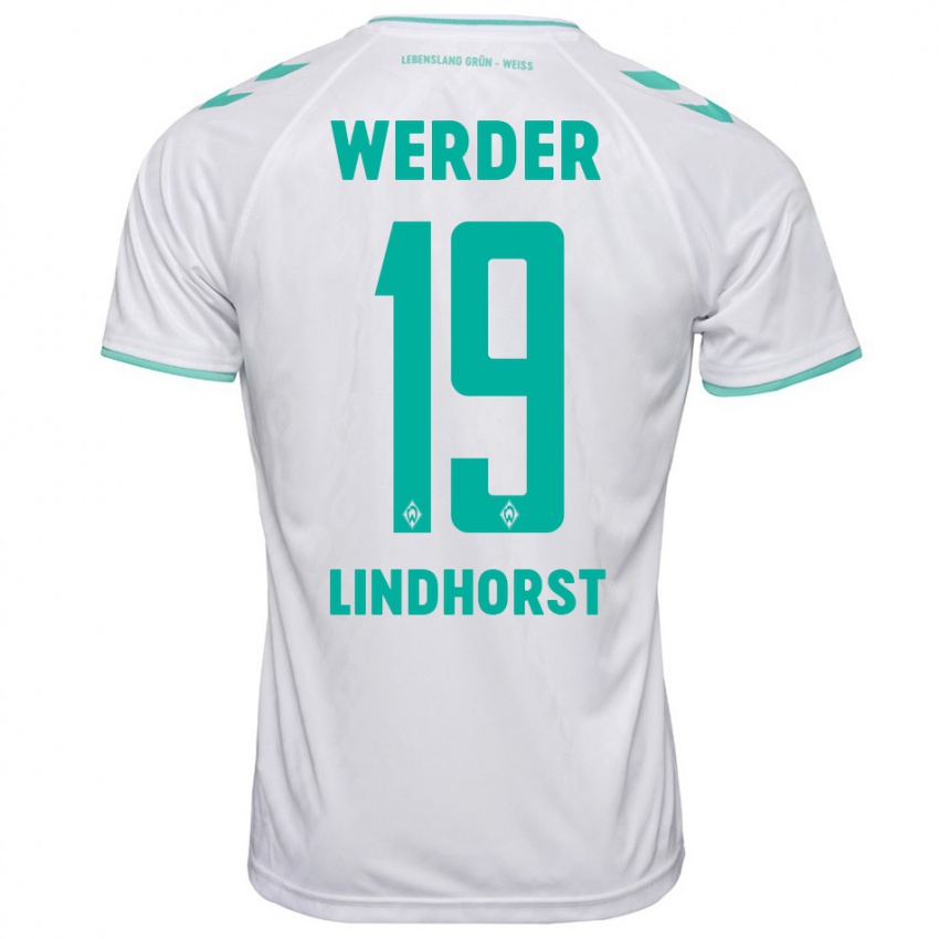 Niño Camiseta Jerrit Lindhorst #19 Blanco 2ª Equipación 2023/24 La Camisa Perú