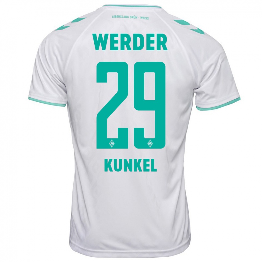 Niño Camiseta Melina Kunkel #29 Blanco 2ª Equipación 2023/24 La Camisa Perú