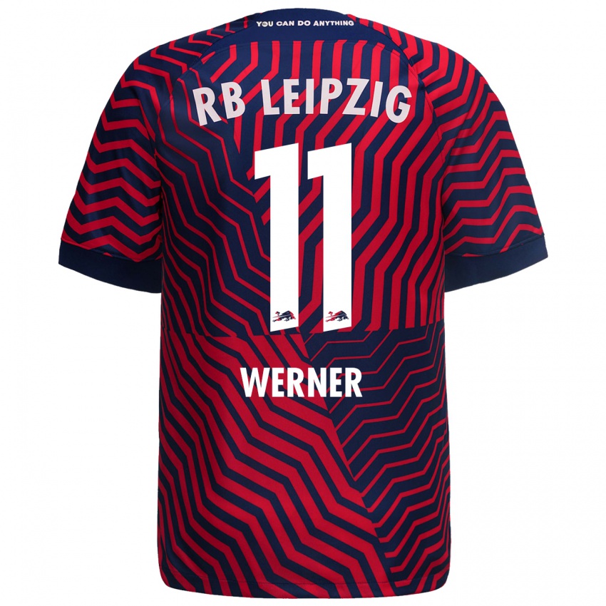 Niño Camiseta Timo Werner #11 Azul Rojo 2ª Equipación 2023/24 La Camisa Perú