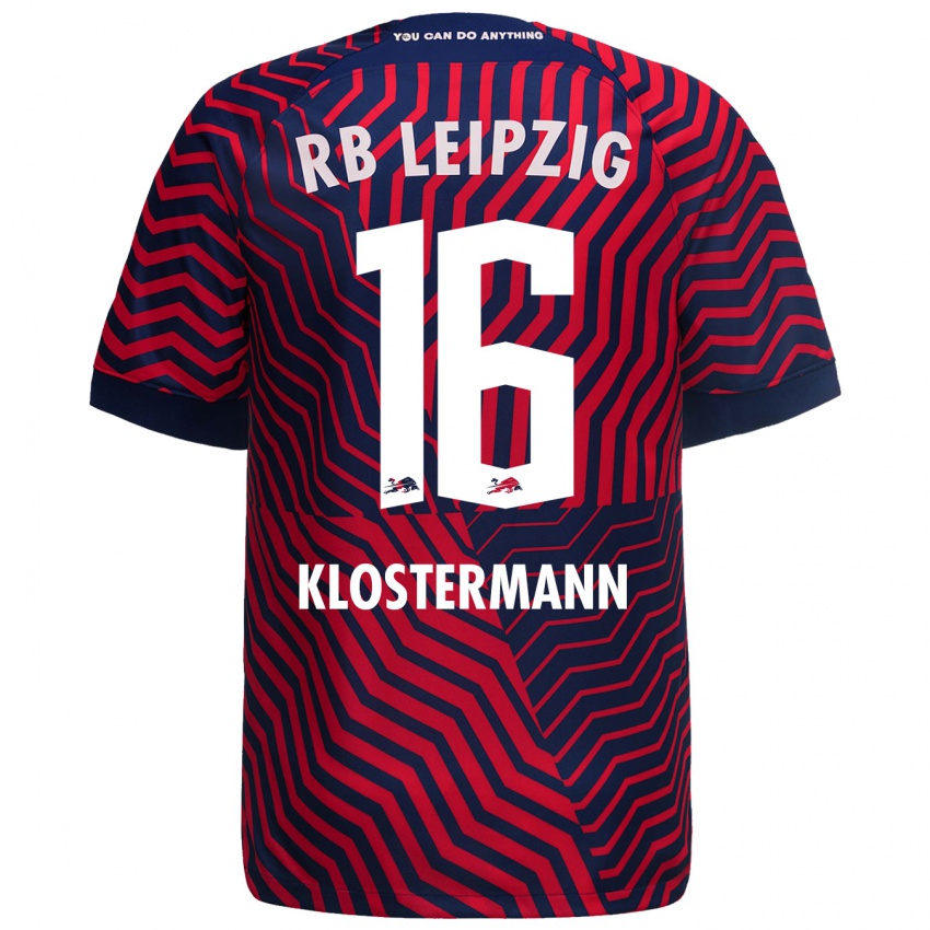 Niño Camiseta Lukas Klostermann #16 Azul Rojo 2ª Equipación 2023/24 La Camisa Perú