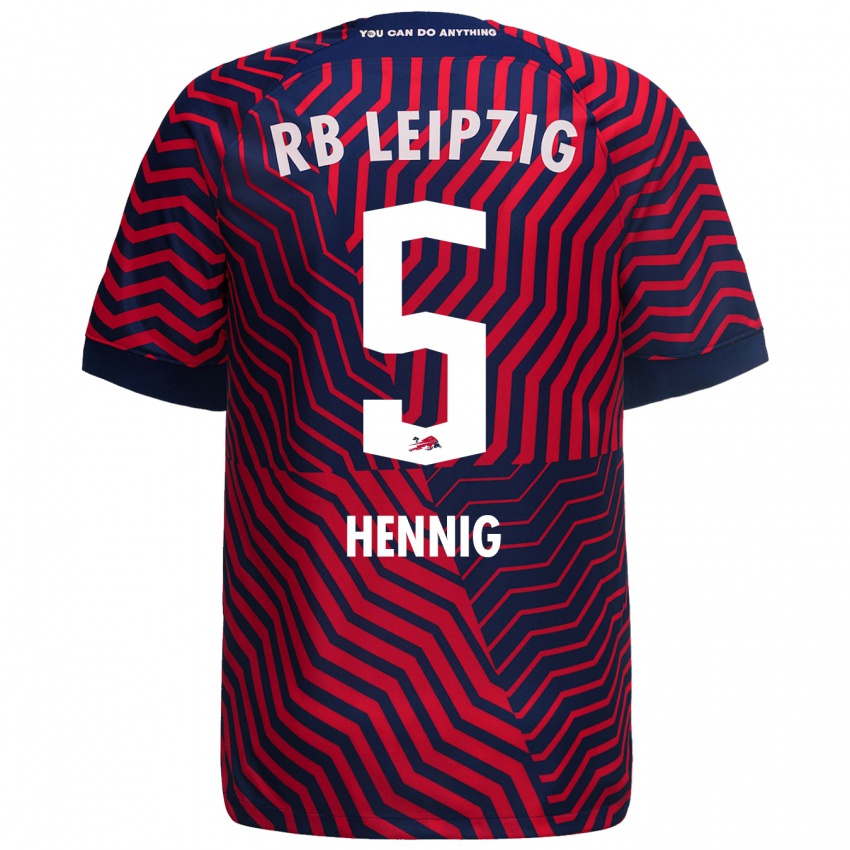 Niño Camiseta Lenny Hennig #5 Azul Rojo 2ª Equipación 2023/24 La Camisa Perú