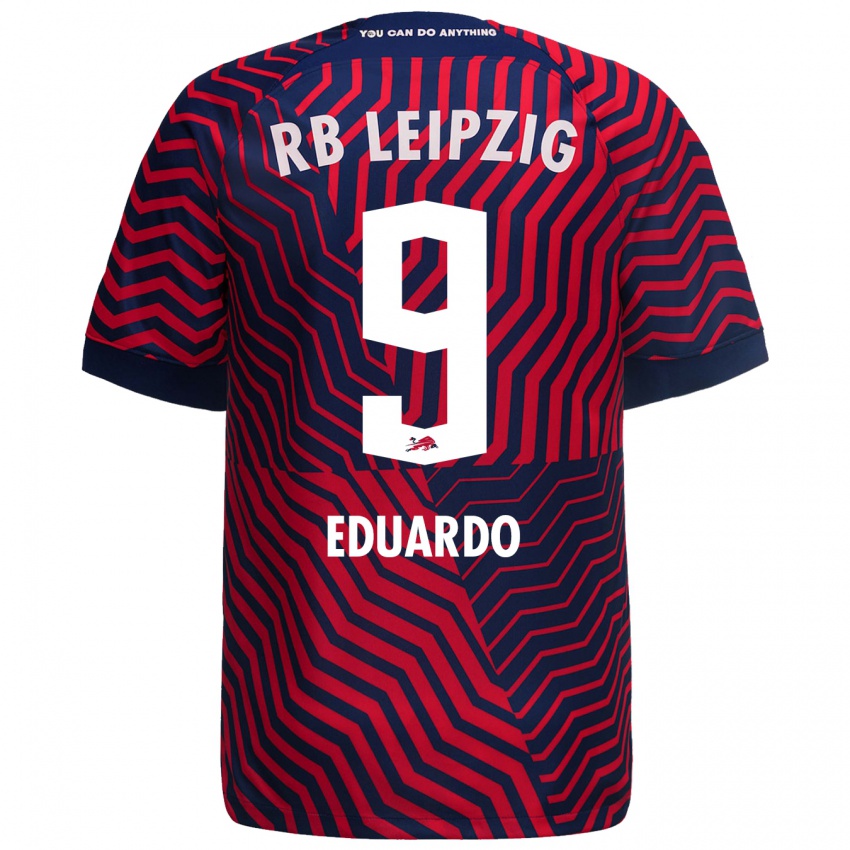 Niño Camiseta Yannick Eduardo #9 Azul Rojo 2ª Equipación 2023/24 La Camisa Perú