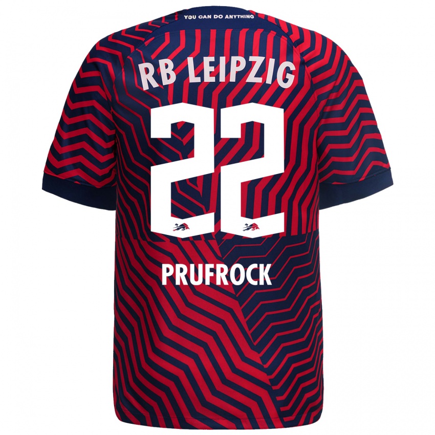 Niño Camiseta Silas Prüfrock #22 Azul Rojo 2ª Equipación 2023/24 La Camisa Perú