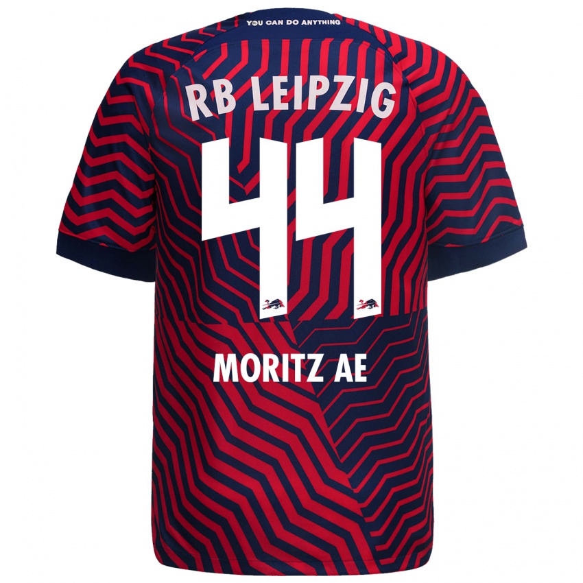 Niño Camiseta Moritz Aé #44 Azul Rojo 2ª Equipación 2023/24 La Camisa Perú