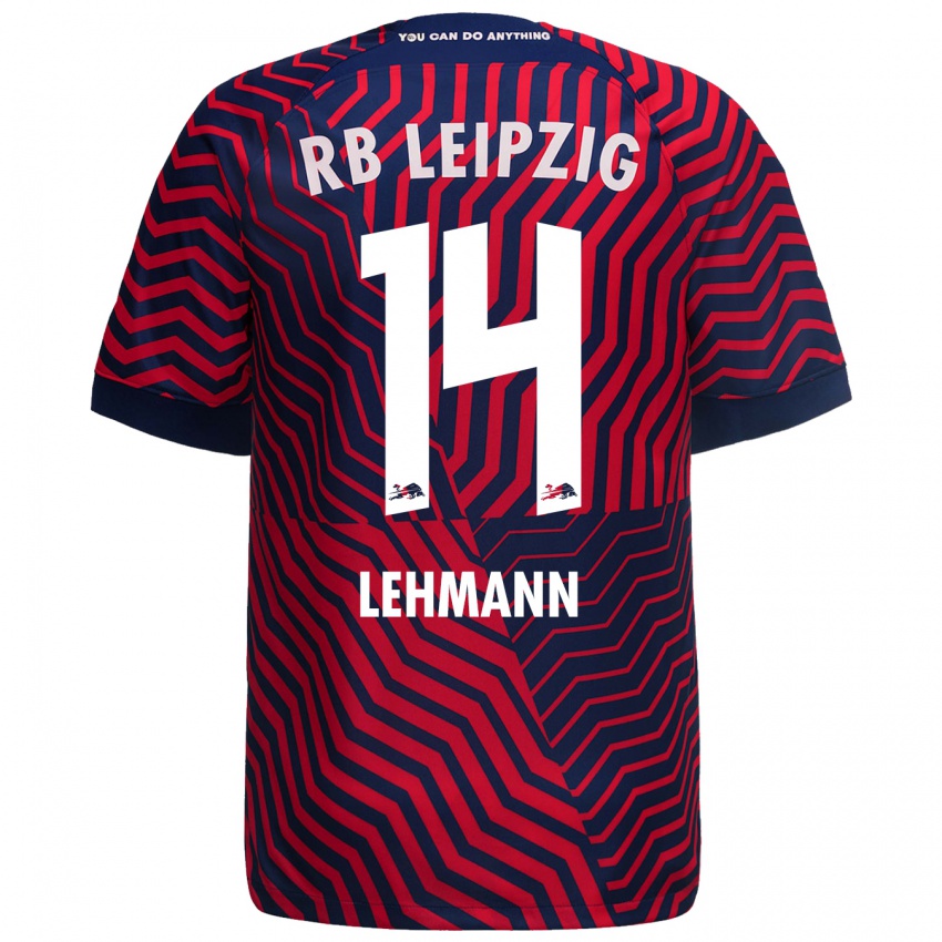 Niño Camiseta Noah Lehmann #14 Azul Rojo 2ª Equipación 2023/24 La Camisa Perú