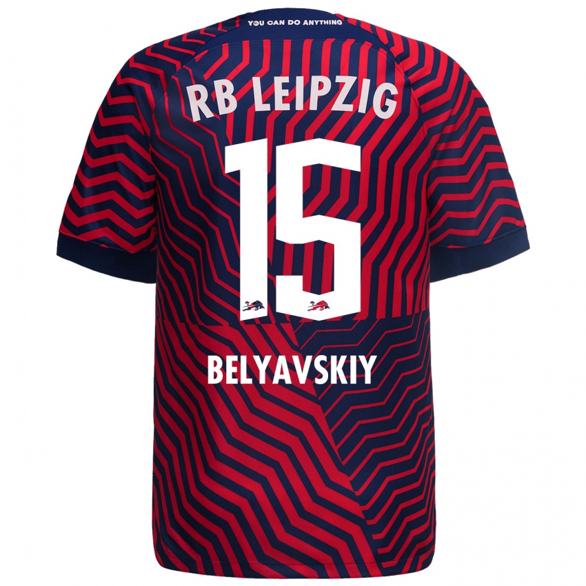 Niño Camiseta David Belyavskiy #15 Azul Rojo 2ª Equipación 2023/24 La Camisa Perú