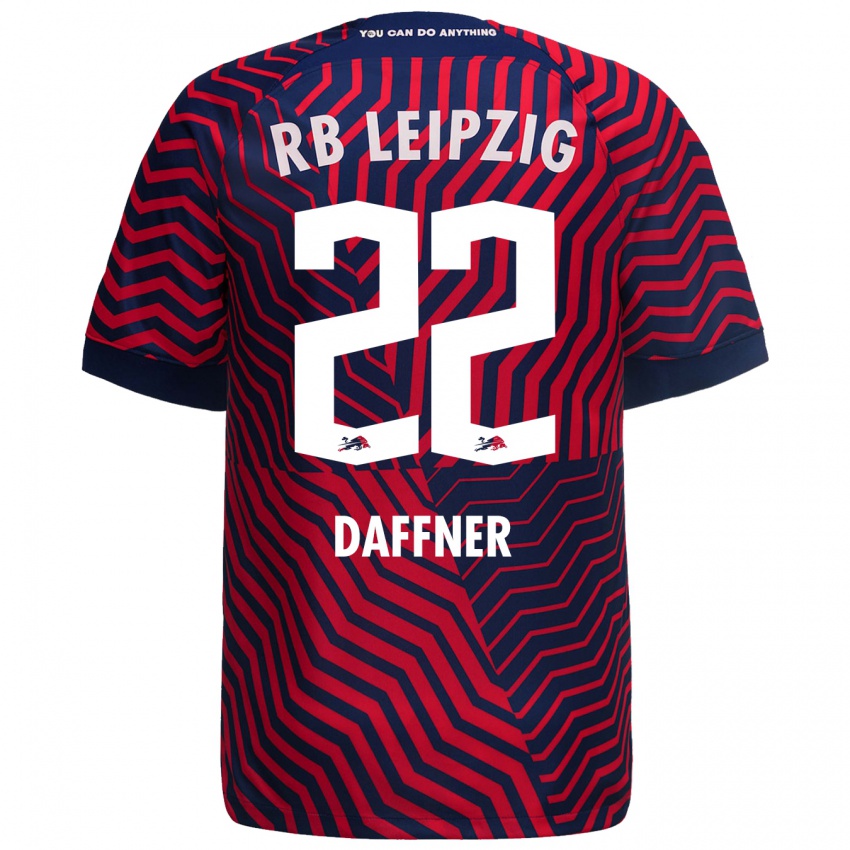 Niño Camiseta Felix Daffner #22 Azul Rojo 2ª Equipación 2023/24 La Camisa Perú