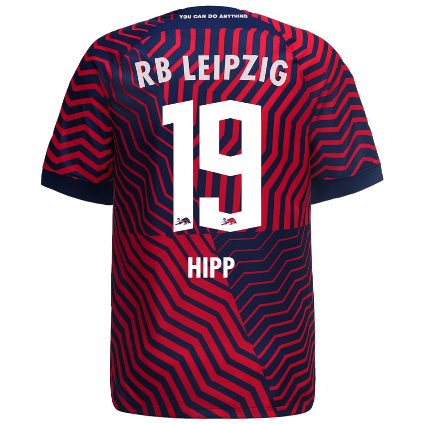 Niño Camiseta Jenny Hipp #19 Azul Rojo 2ª Equipación 2023/24 La Camisa Perú