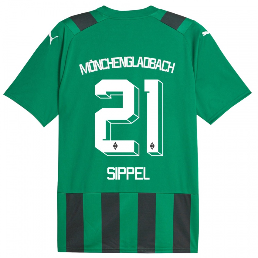 Niño Camiseta Tobias Sippel #21 Verde Negro 2ª Equipación 2023/24 La Camisa Perú