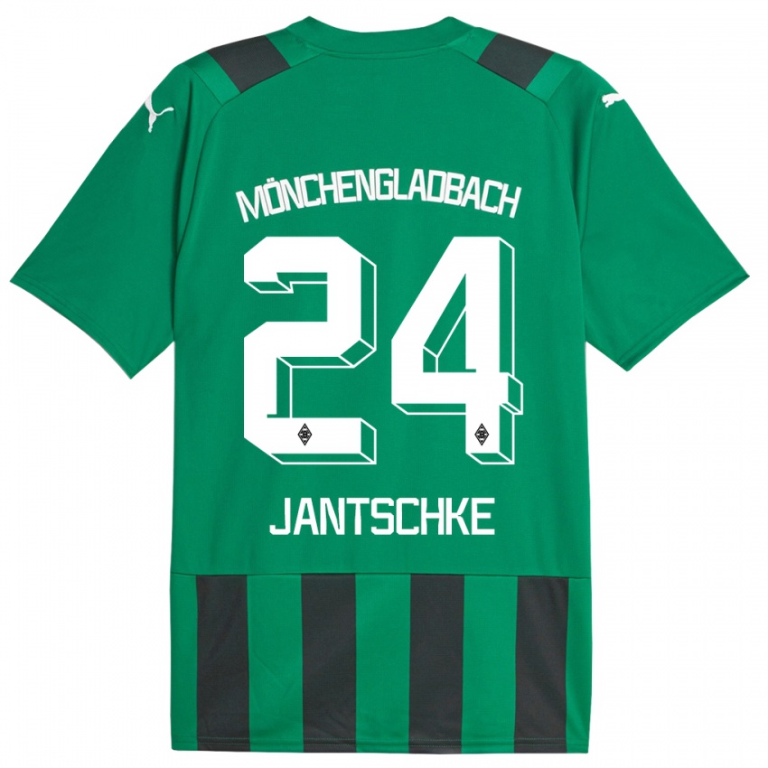 Niño Camiseta Tony Jantschke #24 Verde Negro 2ª Equipación 2023/24 La Camisa Perú