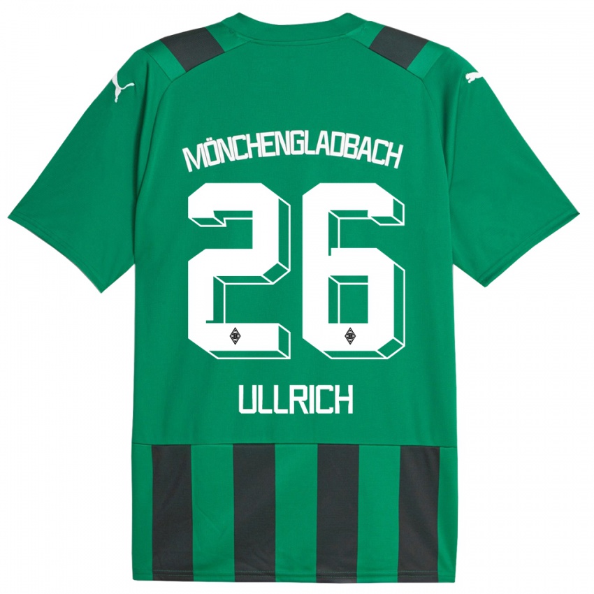 Niño Camiseta Lukas Ullrich #26 Verde Negro 2ª Equipación 2023/24 La Camisa Perú