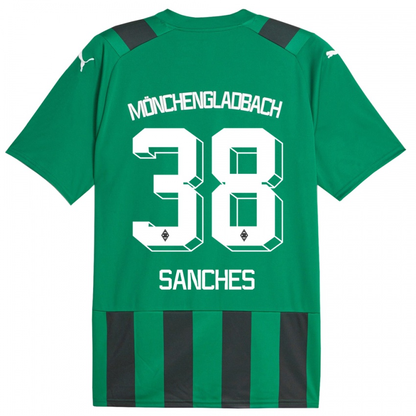 Niño Camiseta Yvandro Borges Sanches #38 Verde Negro 2ª Equipación 2023/24 La Camisa Perú