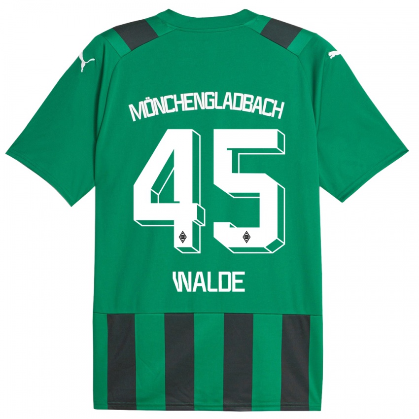 Niño Camiseta Simon Walde #45 Verde Negro 2ª Equipación 2023/24 La Camisa Perú