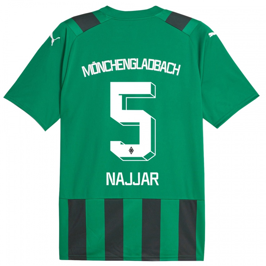 Niño Camiseta Jamil Najjar #5 Verde Negro 2ª Equipación 2023/24 La Camisa Perú