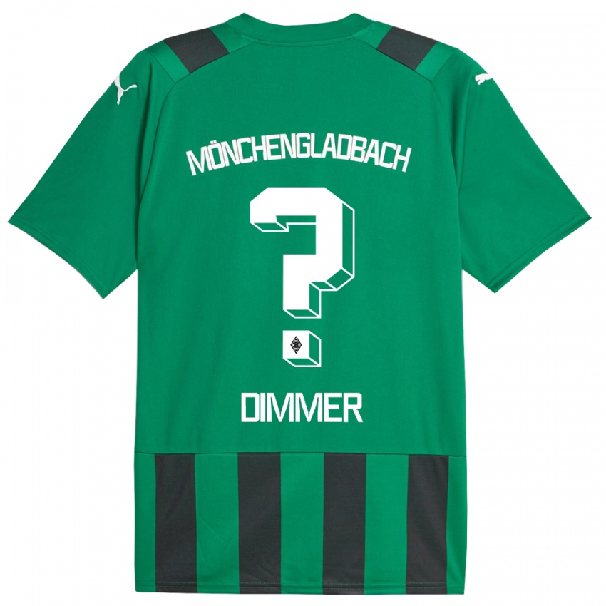 Niño Camiseta Florian Dimmer #0 Verde Negro 2ª Equipación 2023/24 La Camisa Perú