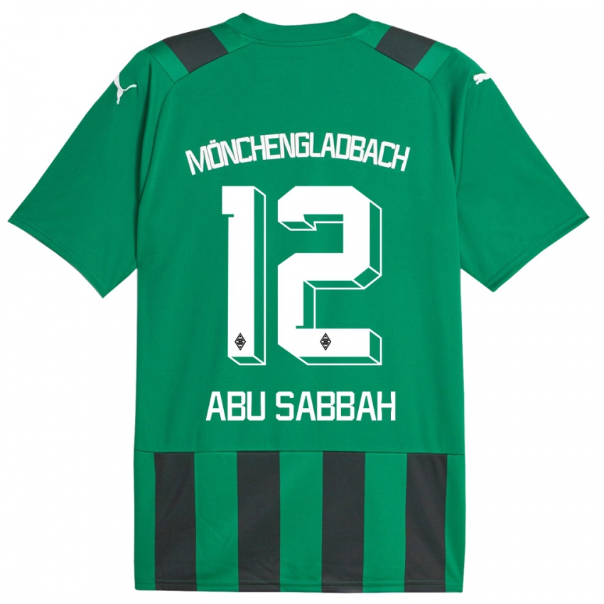 Niño Camiseta Sarah Abu Sabbah #12 Verde Negro 2ª Equipación 2023/24 La Camisa Perú