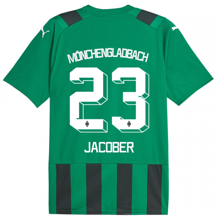 Niño Camiseta Magdalena Jacober #23 Verde Negro 2ª Equipación 2023/24 La Camisa Perú