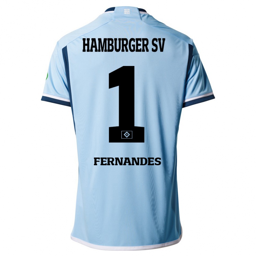 Niño Camiseta Daniel Heuer Fernandes #1 Azul 2ª Equipación 2023/24 La Camisa Perú