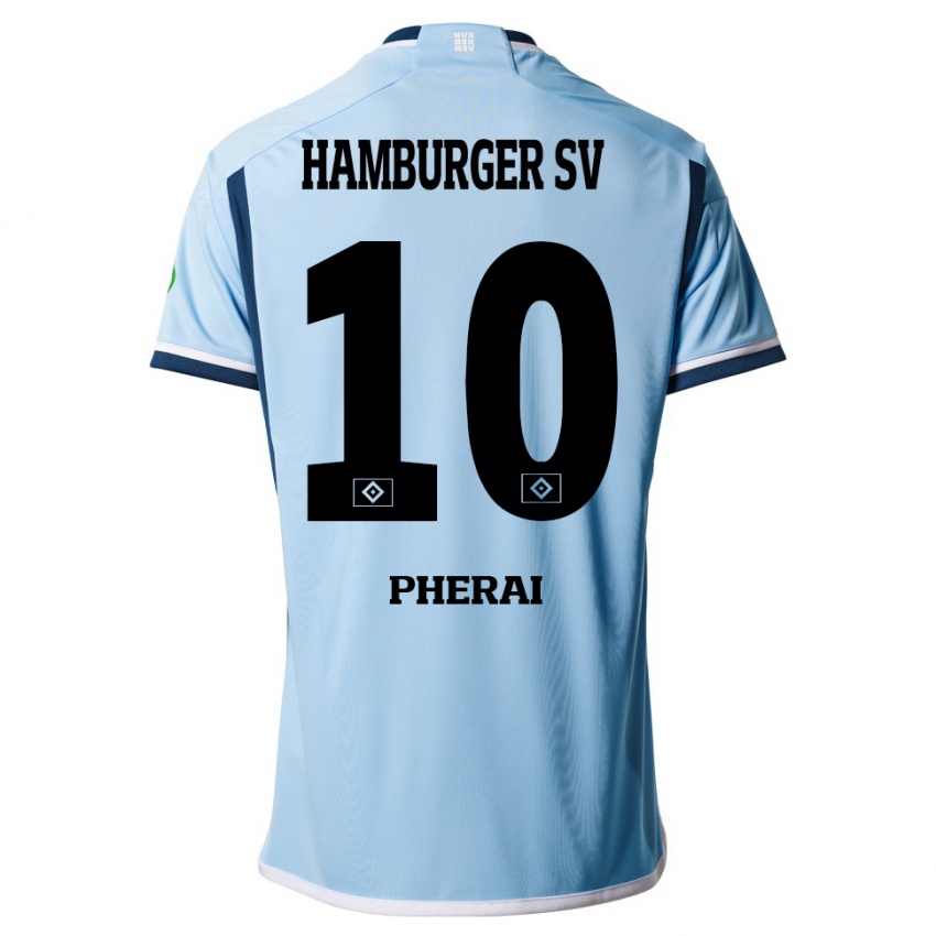 Niño Camiseta Immanuel Pherai #10 Azul 2ª Equipación 2023/24 La Camisa Perú