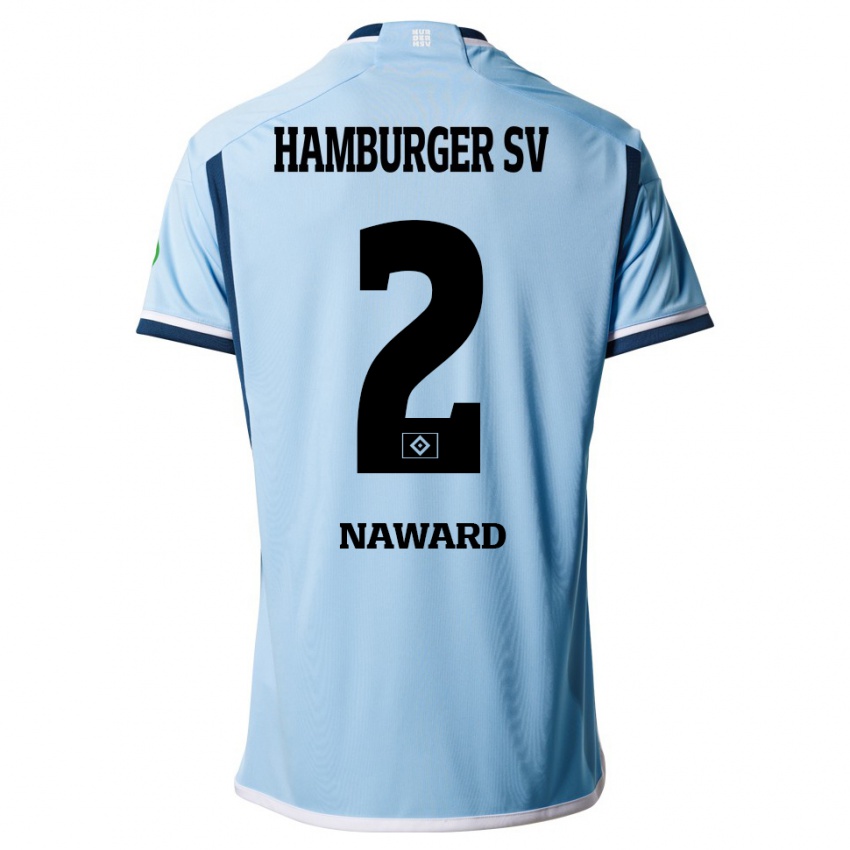Niño Camiseta Lela-Celin Naward #2 Azul 2ª Equipación 2023/24 La Camisa Perú