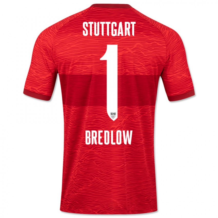 Niño Camiseta Fabian Bredlow #1 Rojo 2ª Equipación 2023/24 La Camisa Perú