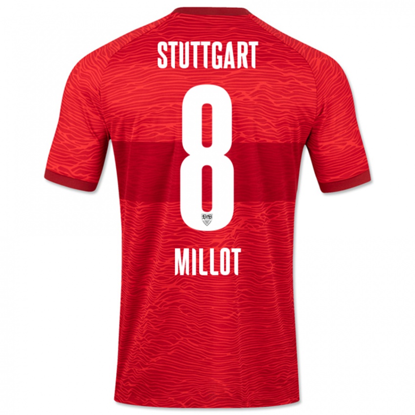 Niño Camiseta Enzo Millot #8 Rojo 2ª Equipación 2023/24 La Camisa Perú