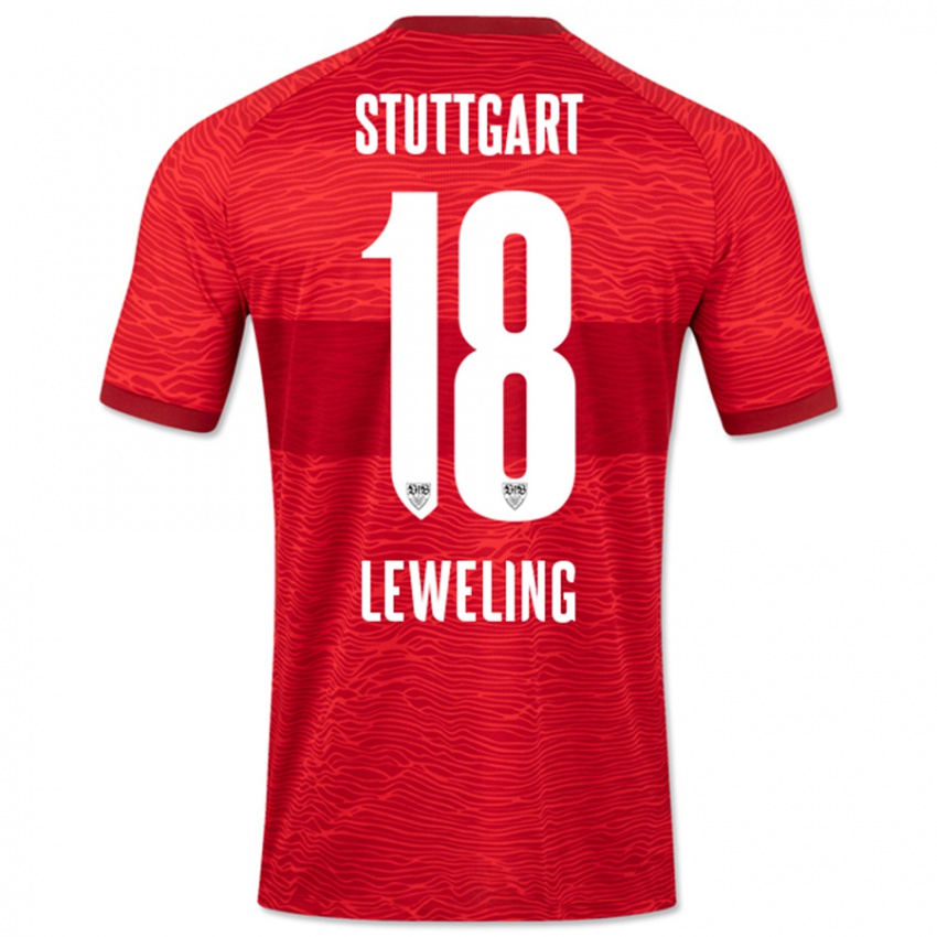 Niño Camiseta Jamie Leweling #18 Rojo 2ª Equipación 2023/24 La Camisa Perú