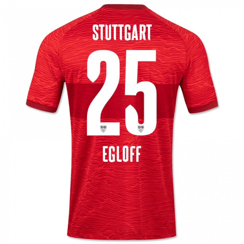 Niño Camiseta Lilian Egloff #25 Rojo 2ª Equipación 2023/24 La Camisa Perú