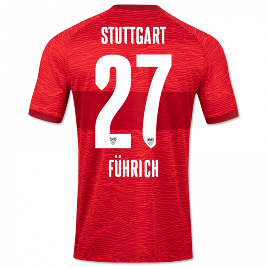 Niño Camiseta Chris Führich #27 Rojo 2ª Equipación 2023/24 La Camisa Perú