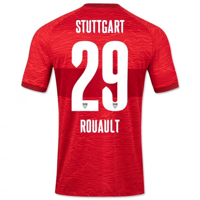 Niño Camiseta Anthony Rouault #29 Rojo 2ª Equipación 2023/24 La Camisa Perú