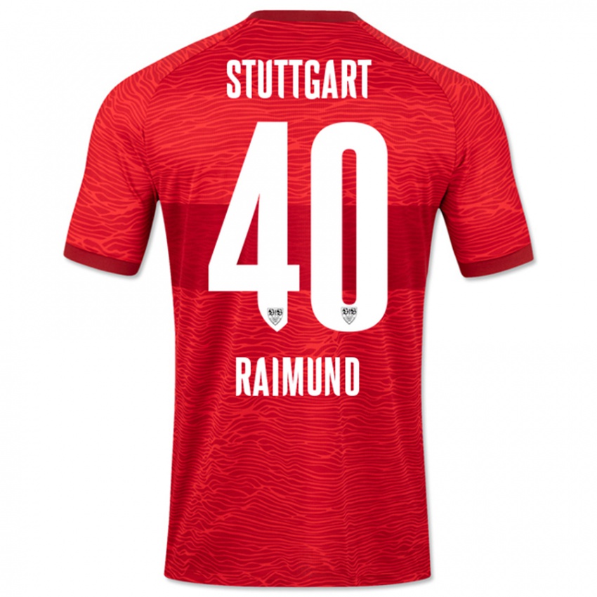 Niño Camiseta Luca Raimund #40 Rojo 2ª Equipación 2023/24 La Camisa Perú