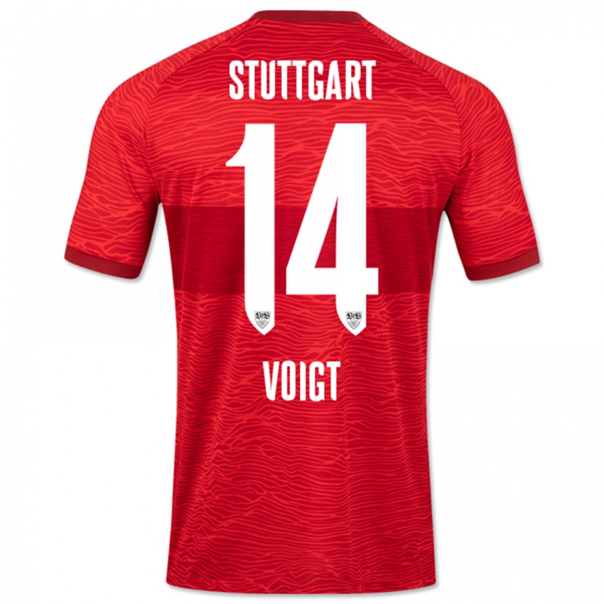 Niño Camiseta Max Voigt #14 Rojo 2ª Equipación 2023/24 La Camisa Perú