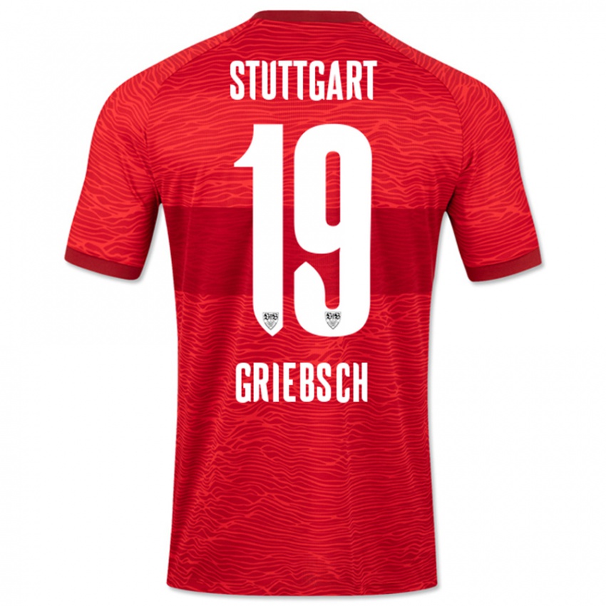 Niño Camiseta Lukas Griebsch #19 Rojo 2ª Equipación 2023/24 La Camisa Perú