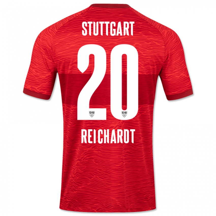 Niño Camiseta Leon Reichardt #20 Rojo 2ª Equipación 2023/24 La Camisa Perú