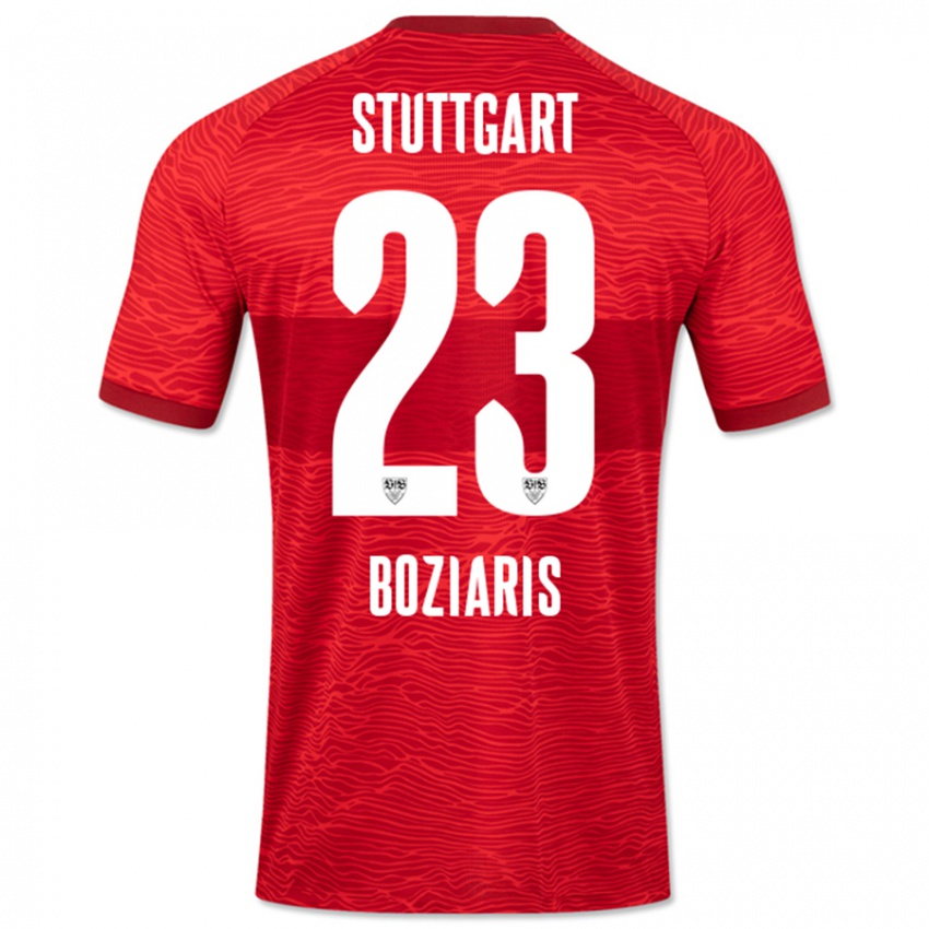 Niño Camiseta Giannis Boziaris #23 Rojo 2ª Equipación 2023/24 La Camisa Perú