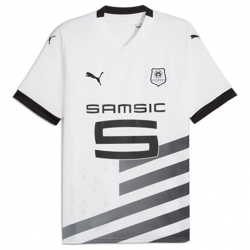 Niño Camiseta Baptiste Santamaria #8 Blanco 2ª Equipación 2023/24 La Camisa Perú