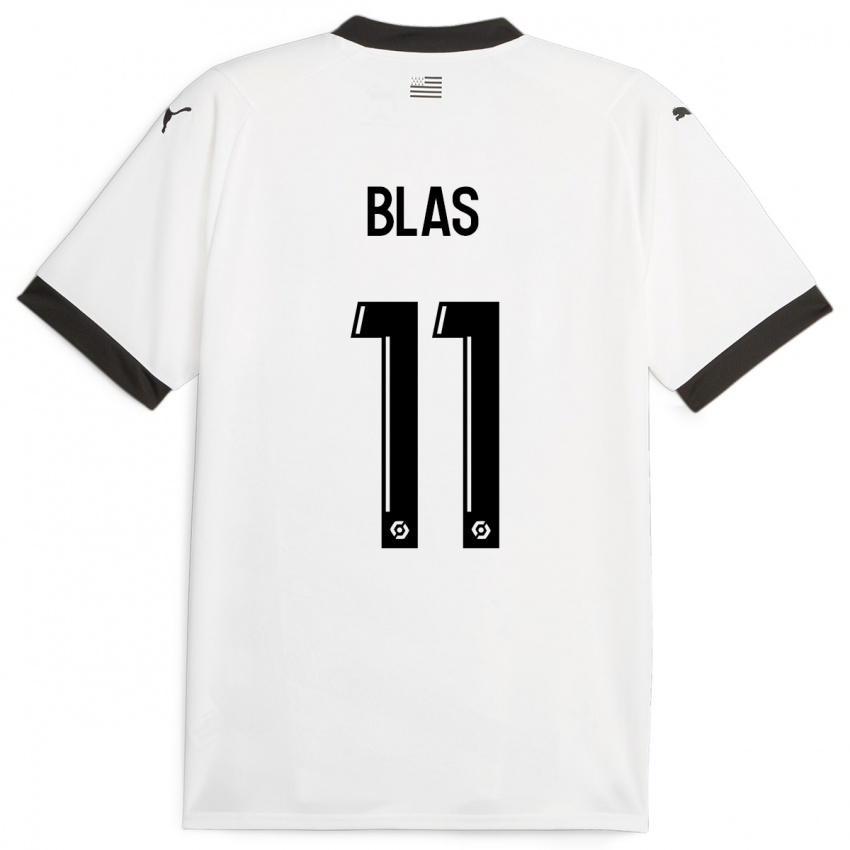 Niño Camiseta Ludovic Blas #11 Blanco 2ª Equipación 2023/24 La Camisa Perú