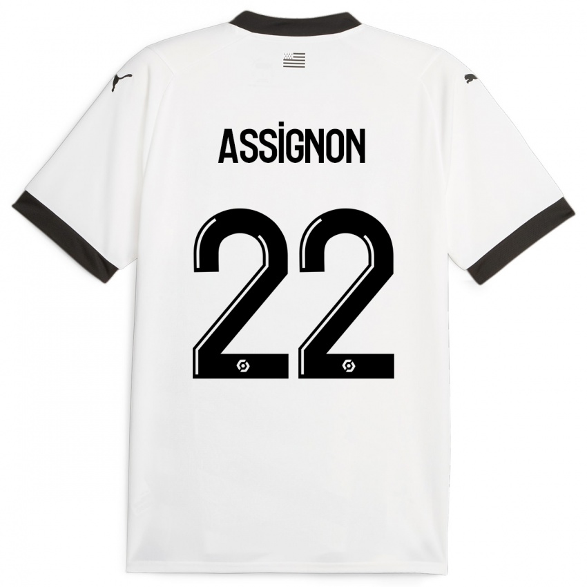 Niño Camiseta Lorenz Assignon #22 Blanco 2ª Equipación 2023/24 La Camisa Perú